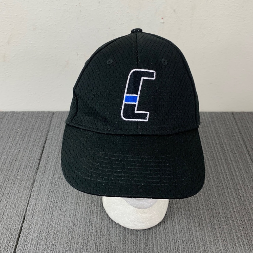 Augusta Sportswear Baseball Hat Youth Adjustable Black Jersey Mesh Strapback Cap
